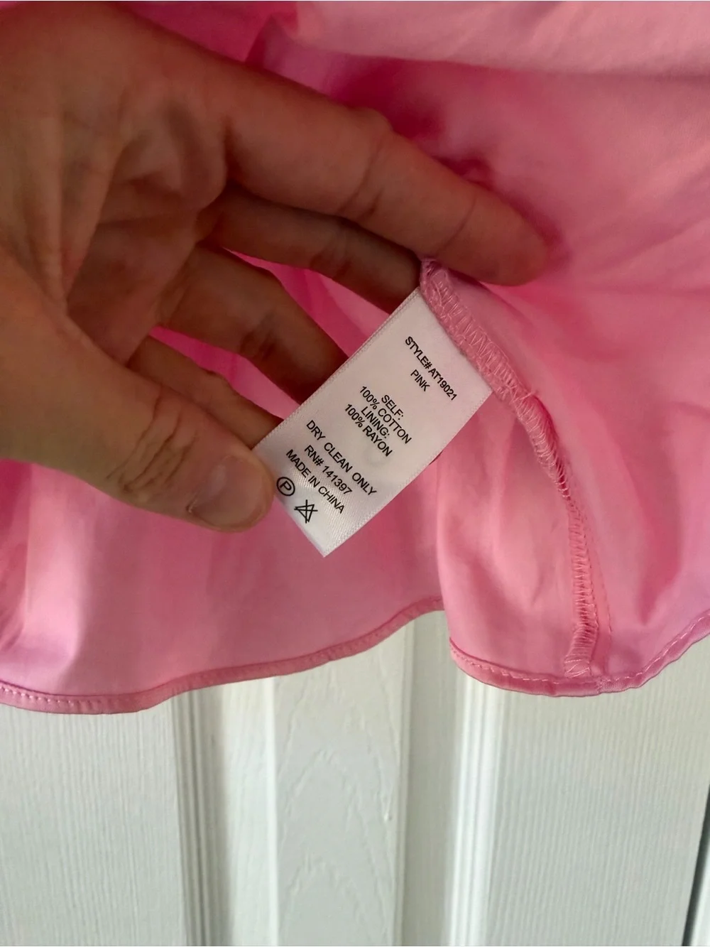 NWT Astr The Label Pink Smocked Peplum Tie-Front Peplum Blouse Size Medium